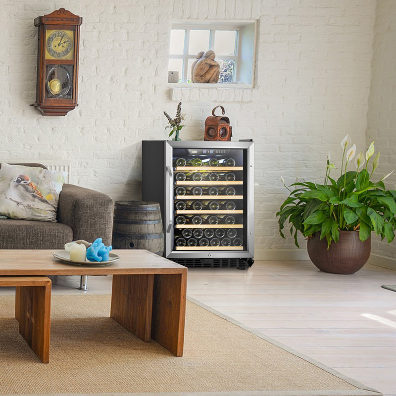 Lanbo Builtin Refrigeration 23.4'' 52 Bottle Single Zone Wine